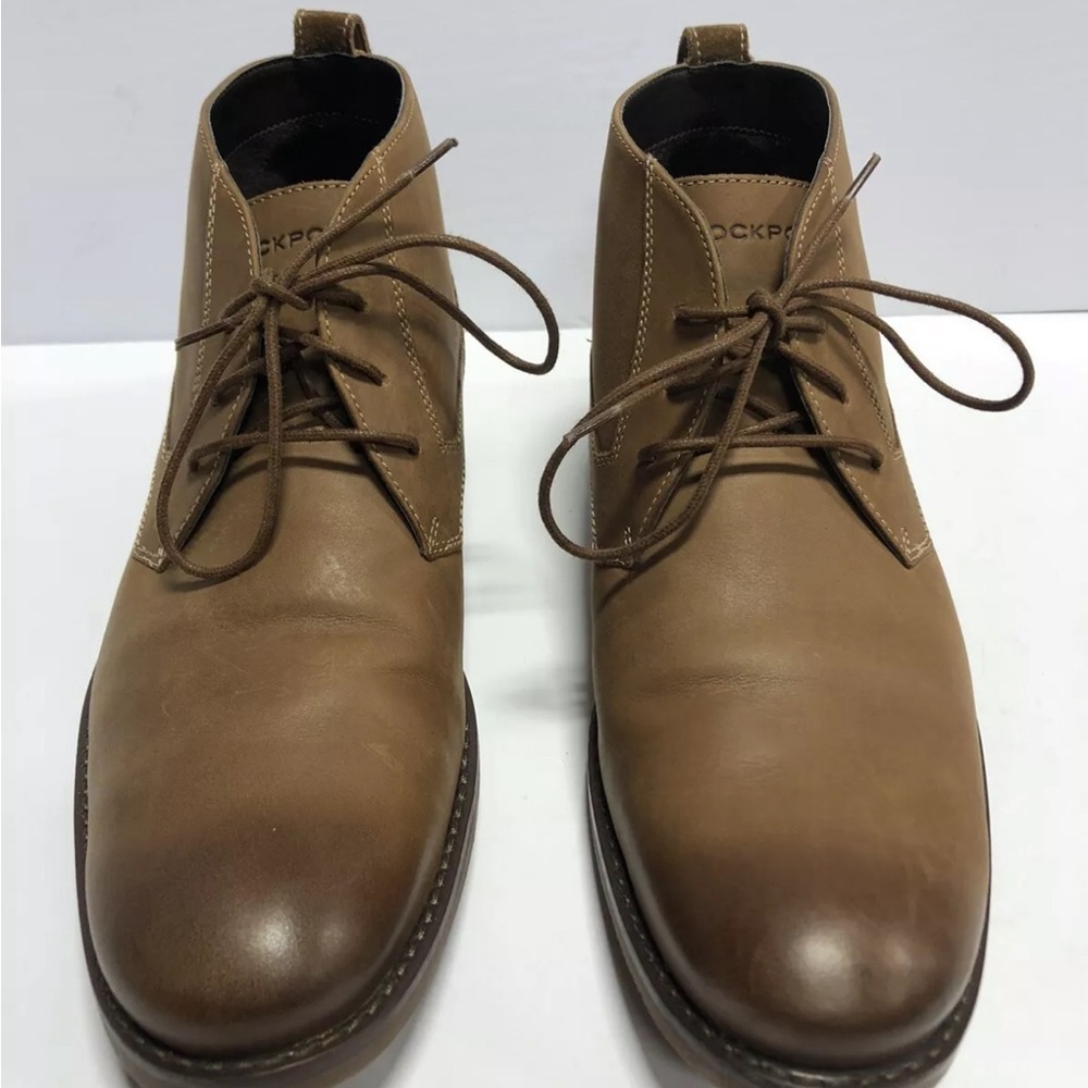 Rockport Men's Karwin Chukka Brown Leather Boot 9 M - Picture 3 of 7